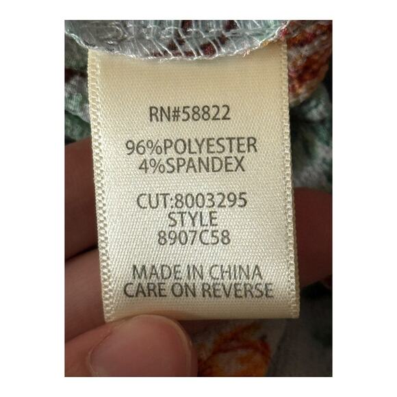 Max Studio ruffle crepe high low wrap midi dress size Medium M - Picture 8 of 8